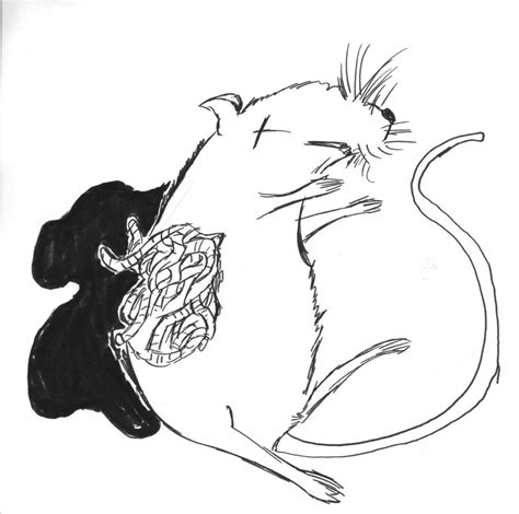 dead rat coloring page